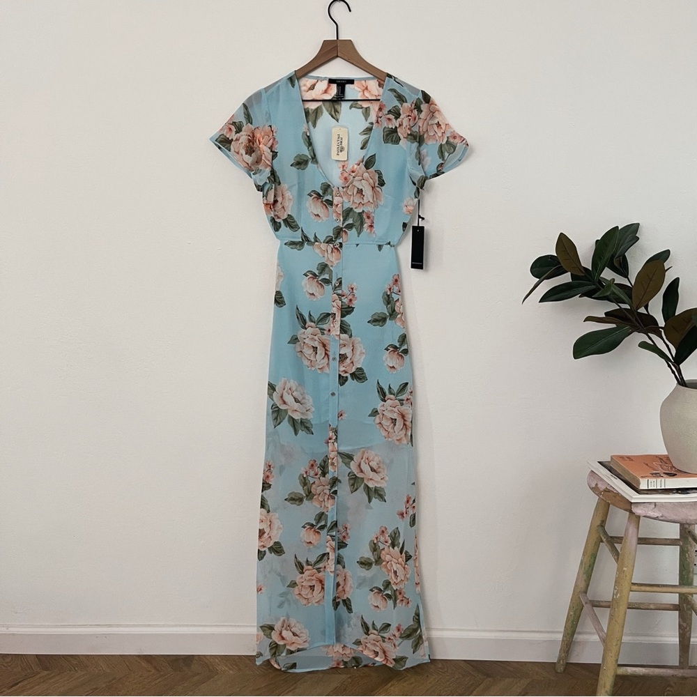 Floral Cut Out Maxi Dress 🌸